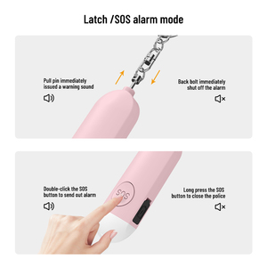 Alarma de seguridad <span class=keywords><strong>personal</strong></span> Llavero de mujer Dispositivo de autodefensa Sirena fuerte Alerta DE SEGURIDAD Emergencia 130dB Alarma de sonido - Product Image 5