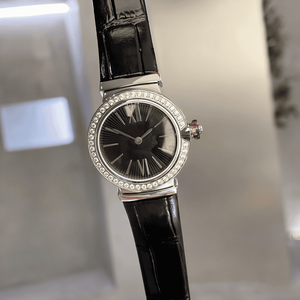 Montres pour femmes, marque de luxe, montres à quartz Dream, 28 mm, acier, cristal saphir, lunette sertie de diamants, bracelet en cuir véritable - Product Image 6