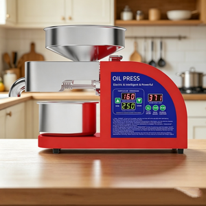 <span class=keywords><strong>Prensa</strong></span> de Aceite Comercial, Prensado en Frío y en Caliente, Alto Rendimiento de Aceite, Control Inteligente, Acero Inoxidable, para Pequeñas Empresas y Granjas - Product Image 1