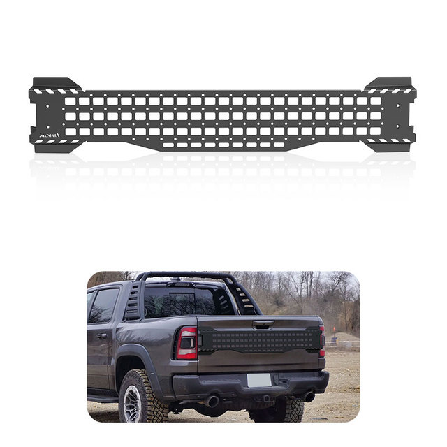 Off-road Truck Bed Panel Rear Storage Shelf Truck Rear Bed Tailgate Molle Panel for Dodge RAM 1500 TRX