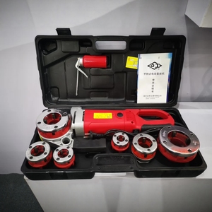 Ручной электрический резьбонарезной станок 110В/220В, портативный, малый, для нарезания резьбы 1/2 - 2 дюйма - Product Image 1