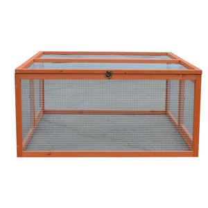 Açık kapalı küçük hayvan kafesi ahşap tavuk Coop Run kafes ile galvanizli tel örgü - Product Image 3