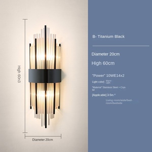 Aplique de pared de tela LED moderno, luces de cama doble, cabezales de lámpara de noche con Control táctil para oficina en casa - Product Image 2