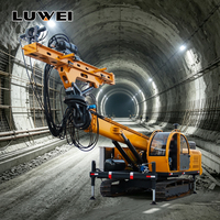 Foreuse hydraulique complète sur chenilles à levage élevé pour la fixation de boulons et le renforcement des poutres de tunnels, pour les travaux minières et de construction souterraine