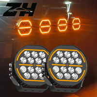 Nouveaux projecteurs LED stroboscopiques à luminosité constante de 7 pouces, température de couleur 3500K/6000K, 240W, 12V-24V, 10000 lumens