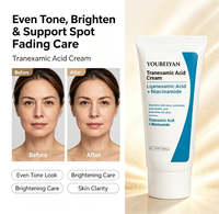 Crème hydratante pour le visage OEM Super White anti-âge, acide tranexamique, niacinamide, vitamine E, acide kojique, éclaircissante pour la peau, végane, 50g, pour tous types de peaux