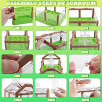 Kit de culture de plantes DIY pour enfants, serre de jardin, système d'irrigation goutte à goutte et éclairage de croissance