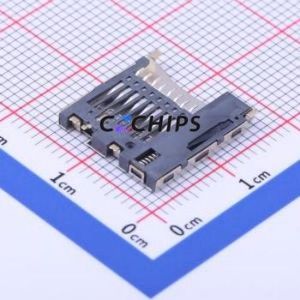TF-016-P3 SD Card / Memory Card Connector SMD Connector Self-Return Type MicroSD Card (TF Card) Card Holder 2.05mm - Product Image 2