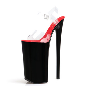 Tacones Altos Transparentes de 26 cm para Mujer, Peep Toe, Sensuales, para Club Nocturno, Bailarina Exótica, Pole Dance, 10 Pulgadas - Product Image 3