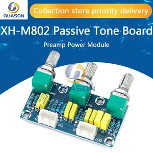 XH-M802 carte de tonalité passive amplificateur préampli Module d'alimentation faible réglage du son élevé électronique bricolage carte PCB électronique