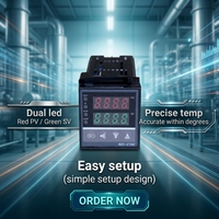 Thermostat intelligent PID personnalisé ODM OEM, prix d'usine, REX-C100 C400 REX-C700 REX-C900, affichage numérique, plastique, IP55, température