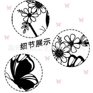 Décoration murale en forme de papillon hexagonal en métal, décoration murale en fer forgé noir, créative et best-seller - Product Image 4