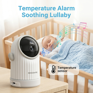 KT562H 2.4GHz Non-WiFi Video Baby Monitor 5 Inch <b>IPS</b> 720P HD Screen with 5000mAh Battery PTZ <b>Camera</b> 1000ft Range - Product Image 2