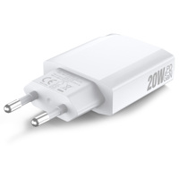 Chargeur GaN PD 20W double port, charge rapide, fin, prise EU, PPS QC3.0 SCP Type C, chargeurs muraux pour Samsung iPhone 15 14