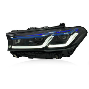 SJC Auto ADAPTIVE <strong>LED</strong> Headlights for BMW G30 G38 5 Series F90 M5 2021-2023 Laser Head <strong>Lights</strong> WHITE YELLOW <strong>RED</strong> Triple Drls Front - Product Image 2
