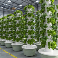 Système d'agriculture verticale hydroponique domestique Tru-Spring à 9 étages, tour hydroponique, système agricole anti-UV, pompe HDPE/ABS, garantie 1 an