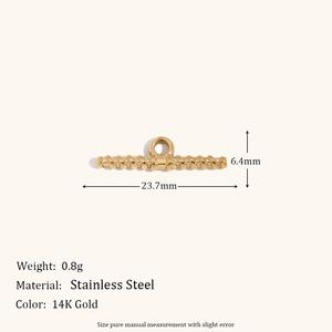 อุปกรณ์เสริมสแตนเลสชุบทองสัตว์<span class=keywords><strong>รูป</strong></span>หัวใจรูป<span class=keywords><strong>ทรง</strong></span>เรขาคณิตเคลือบจี้เสน่ห์วัสดุสร้อยคอแบบทำมือ - Product Image 6