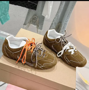 Chaussures décontractées de luxe pour femmes, baskets de sport respirantes en cuir véritable, chaussures de course et de marche pour hommes en plein air - Product Image 4