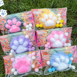 Wholesale Promotion Toys Colorful Sensory Fidget Pinch <b>Squishy</b> <b>Cat</b> Paw Anti-Stress Plastic Toys Kawaii Quiet Stress Relief Toy - Product Image 3