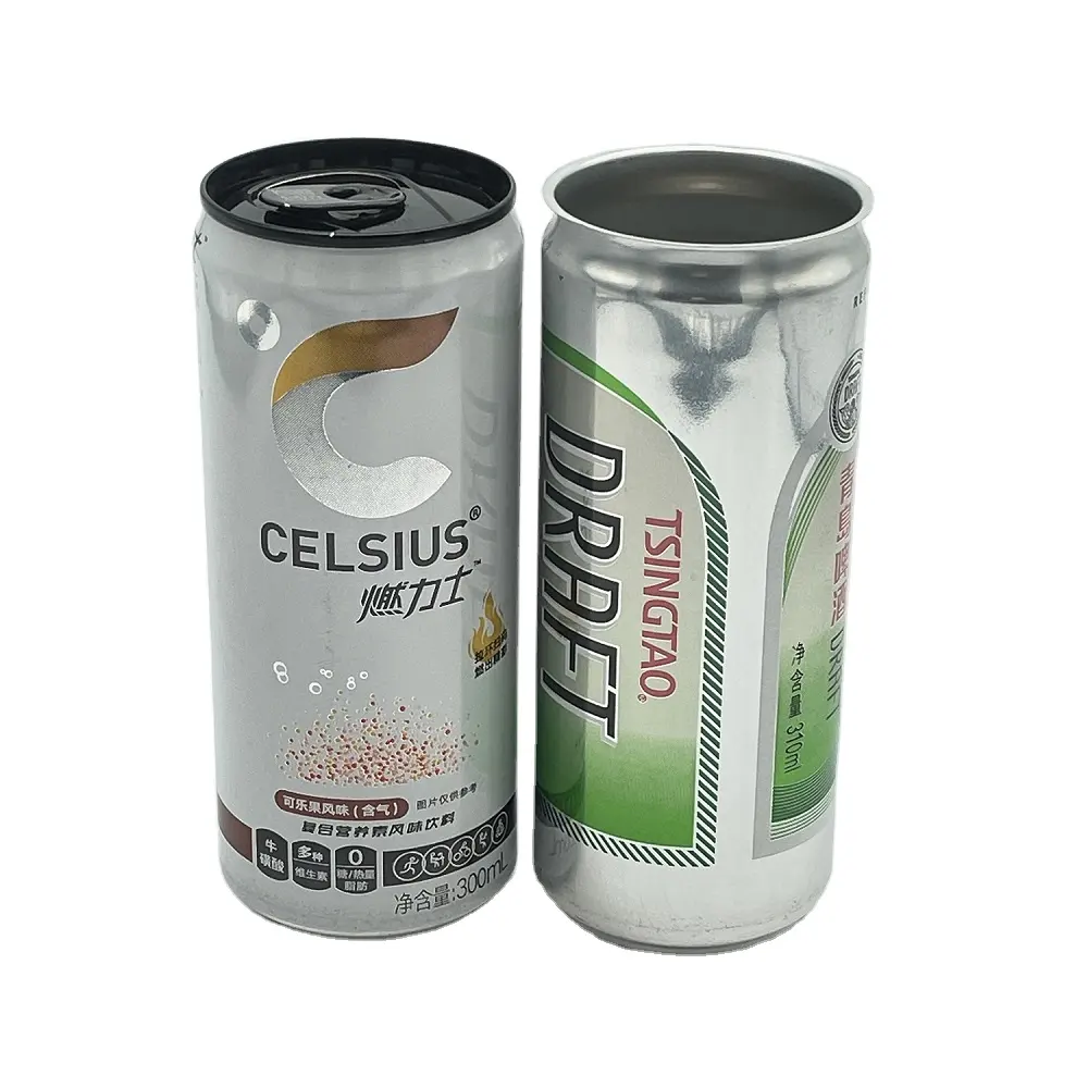 कस्टम 330 मिली 500 मिली मानक 2 पीस खाली एल्यूमीनियम आसान ओपन जूस कोला सोडा पेय शीतल पेय पैकेजिंग डिब्बे मुद्रित कर सकते हैं