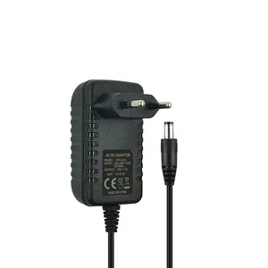 Adaptor Pengisi Daya Laptop 12V 1A Ac Dc, Pengisian Daya Komputer Catu Daya Dapat Disesuaikan Colokan EU/US