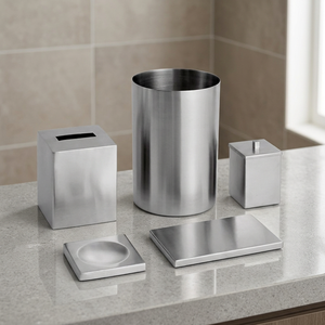 Juego de Accesorios de Baño de Acero Inoxidable de Siete Piezas, Ecológico, Moderno, para Todas las Estaciones, para Hoteles y Restaurantes, por Chaman India - Product Image 2