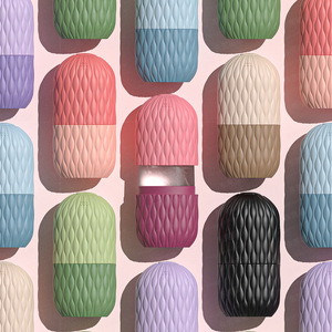 Rodillo Facial de Hielo Reutilizable de Silicona en Forma de Cubo, Portátil para Terapia de Frío Facial, Rodillo de Masaje Facial, Reduce el Dolor de Migraña - Product Image 3