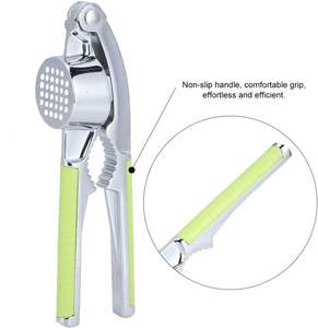 Kitchen Gadgets Zinc Alloy Stainless Steel 2 in 1 <b>Garlic</b> Press <b>Garlic</b> Masher Press Crusher <b>Garlic</b> <b>Mincer</b> - Product Image 3