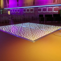 Dalles de Piste de Danse LED en Acrylique Blanc Scintillant pour Mariage et Événements