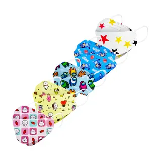 Zürafa karikatür maskesi bebek KF94 Kn95 kore 5D bloch çocuklar 4D desen dijital baskılı balık şeklinde kf94mask