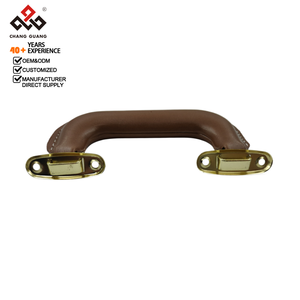 Cổ Điển Da Hành Lý Xử Lý Phụ Kiện Với An Toàn Bền Grip Cho Quà Tặng & Rượu Vang Hộp Đa Màu Đen Bọc - Product Image 3