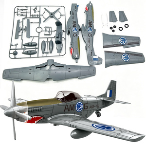 Modelo de Avión de Combate P51 Mustang a Escala 1/35, Juguete de Avión de Guerra Histórico de la Segunda Guerra Mundial, Set de Bloques de Construcción - Product Image 3