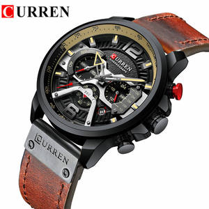 Montre à quartz pour homme CURREN 8329, en promotion, étanche, bracelet en cuir, affichage de la date et cadran en verre de 42 mm - Product Image 6
