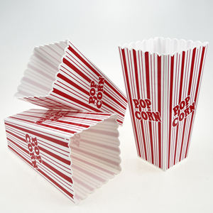Boîtes à popcorn jetables en kraft, personnalisées, carrées, imprimées en quatre couleurs, découpées, en matériaux recyclés, pour frites et cadeaux - Product Image 5