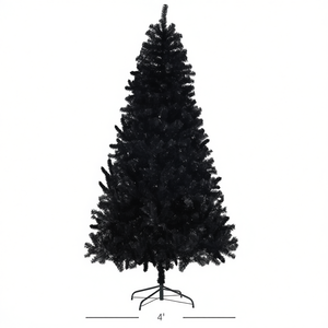 Sapin de Noël artificiel en plastique de 1,20 m pour intérieur, léger et facile à installer - Product Image 1