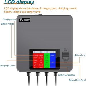 Cargador con Pantalla LCD para Avata 2, Compatible con Avata 2, Centro de Carga Rápida Multiparalela 6 en 1 para Baterías Avata 2 LC - Product Image 3