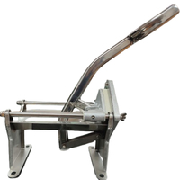 China Fabriek Direct 6/9/13Mm Snijmaat Handmatige Food Grade Roestvrijstalen Groentechips Maken Machine
