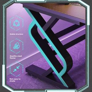 <span class=keywords><strong>Bureau</strong></span> de jeu PC en MDF moderne avec cadre en acier métallique pour chambre à coucher ou <span class=keywords><strong>bureau</strong></span> - Product Image 3