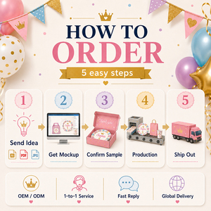 <span class=keywords><strong>Kit</strong></span> de fournitures de fête avec logo personnalisé imprimé, gobelets en papier écologiques, assiettes, serviettes, boîtes cadeaux pour anniversaire - Product Image 5