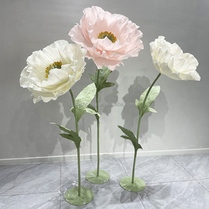Flor de papel gigante artificial personalizada maíz amapola boda evento Fiesta escaparate producto decoración con flores artificiales - Product Image 6