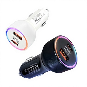 Carregador de Carro USB-C de Alumínio 60W com PD30W, Carregamento Rápido, Carga Inteligente, Proteção Contra Curto-Circuito, Entrada 12-24V - Product Image 1