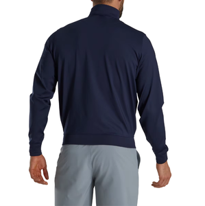 Usine personnalisée hommes hiver à manches longues demi-zip hommes rétro vintage pull demi-zip golf pull - Product Image 5