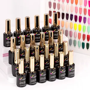 Best suppliers nail salon gel polish wholesale soak off 252 colors Long-lasting uv gel nail polish