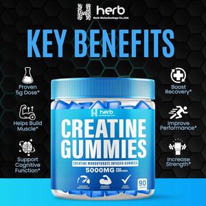 OEM/ODM Private Label creatina Gummies integratore per la forza, la resistenza e il recupero muscolare per adulti - Product Image 2