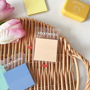 Blocs-notes adhésifs transparents de couleur unie, autocollants amovibles, taille et couleur personnalisables pour - Product Image 2