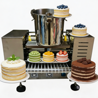 Machine à Mille-Feuilles Commerciale Automatique Portable à Chauffage Uniforme pour Crustes de Gâteaux, Idéale pour la Cuisine de Restaurant