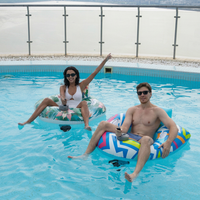 AirMyFun Équipement de jeu aquatique d'été écologique en PVC, flotteur de piscine gonflable motorisé avec fonctions de sécurité pour adultes