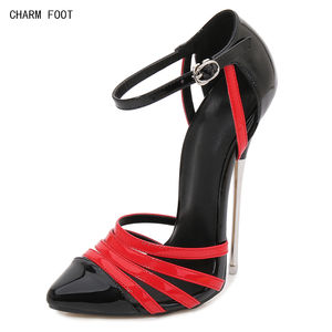 Di estate di modo del nastro di corrispondenza di colore Dell'unità di elaborazione di tessuto super high heel 16 centimetri <span class=keywords><strong>tacchi</strong></span> inferiori <span class=keywords><strong>rossi</strong></span> - Product Image 3