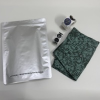 Sacs personnalisés avec logo, fermeture éclair argentée, en aluminium, à fermeture hermétique, prix usine, emballage OEM pour vêtements