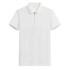 เสื้อโปโลแขนสั้นสีพื้นผ้าโพลีเอสเตอร์ผ้าอ๊อกซ์ฟอร์ดสวมใส่ทุกวันชุดทำงานชุดยูนิฟอร์มร้านอาหารบาร์ - Product Image 3